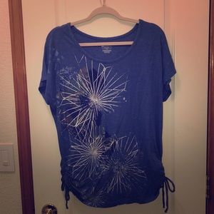 Lane Bryant short sleeve blue shirt size 14/16